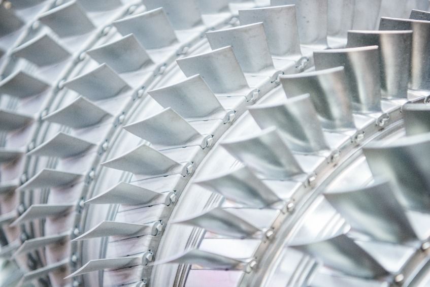 Fan blades from the aerospace industry